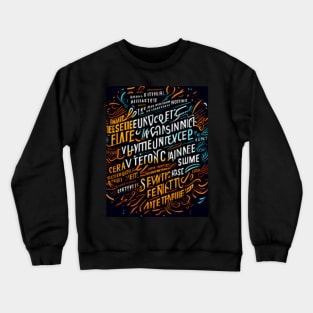 Eye-Catching and Profound Design Crewneck Sweatshirt